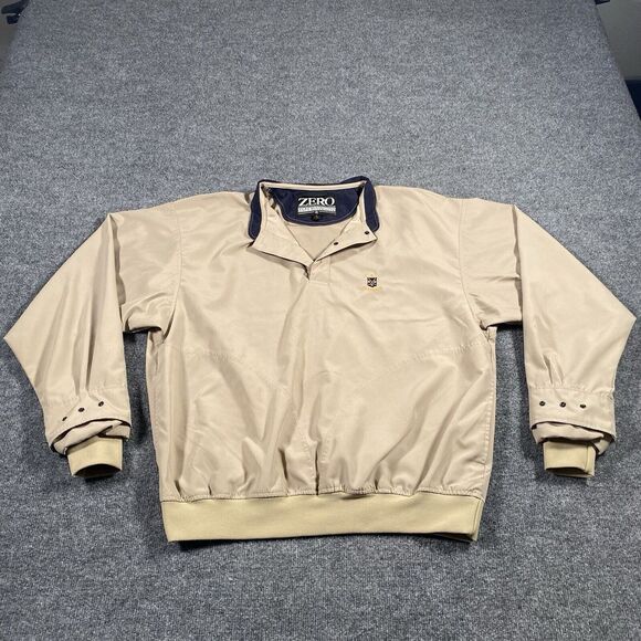 Zero Restriction Mens Large Golf Pullover Jacket Microfiber Made in USA Deepdale - Picture 1 of 8
